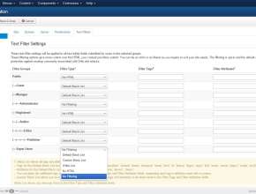 No Filtering Joomla