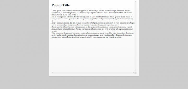 popup dengan html dan jquery