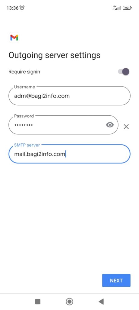konfigurasi smtp