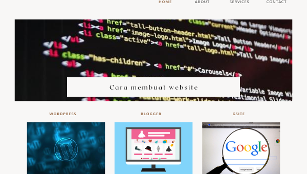 Cara membuat website